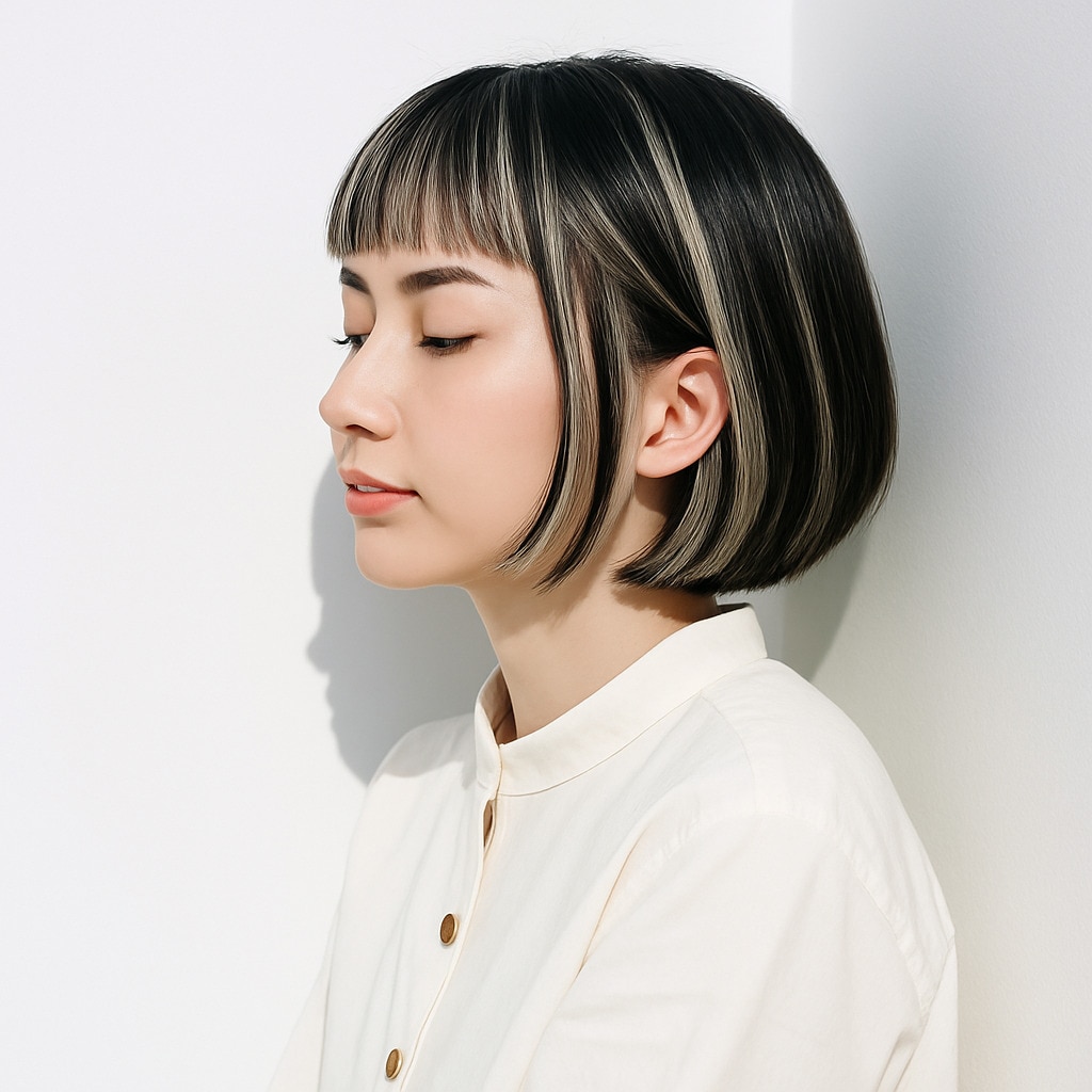 4. ホワイトベージュ×フェイスフレーミングカラー：顔まわりをやわらかく照らす魅力