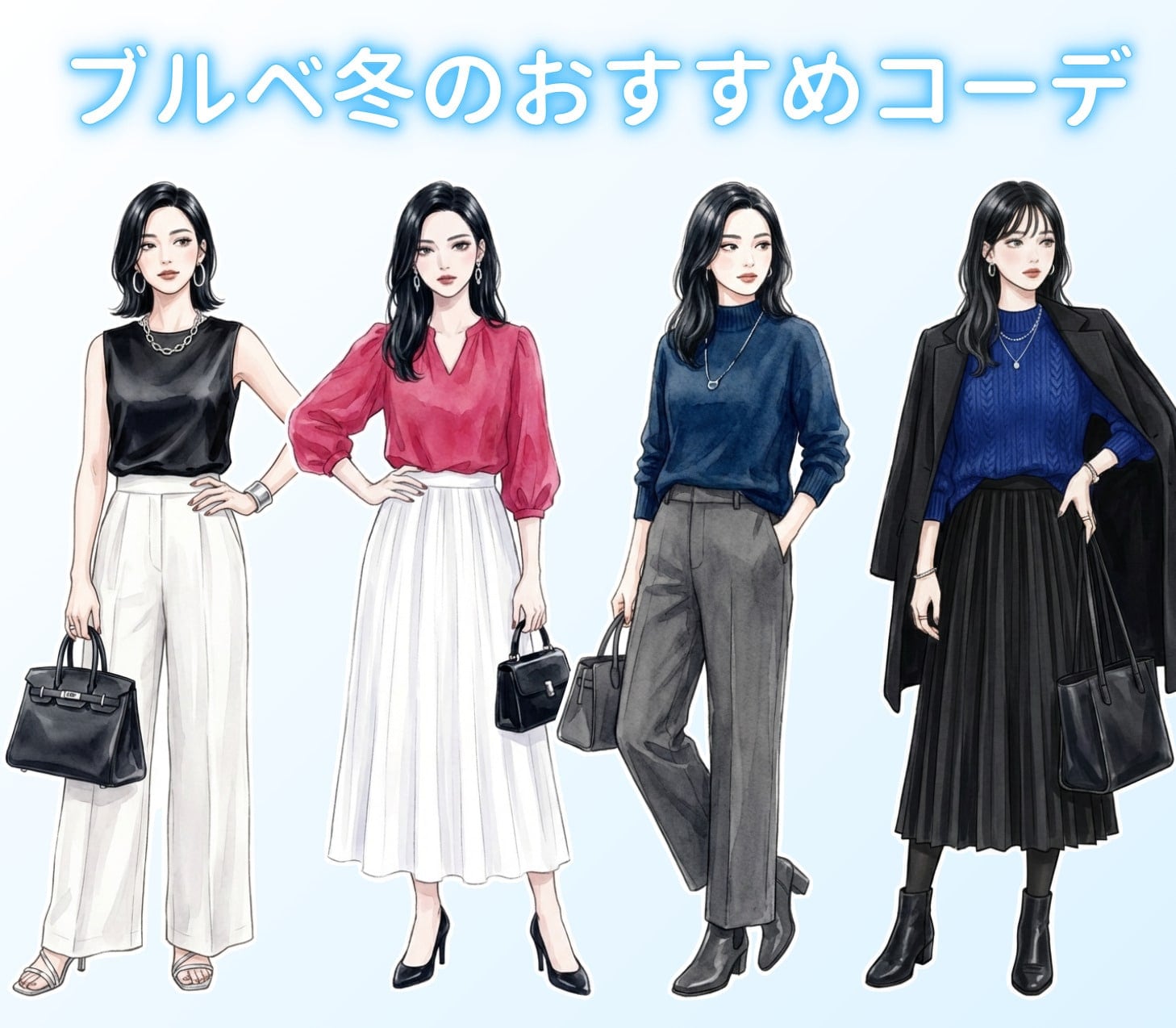 ブルベ冬のおすすめコーディネート