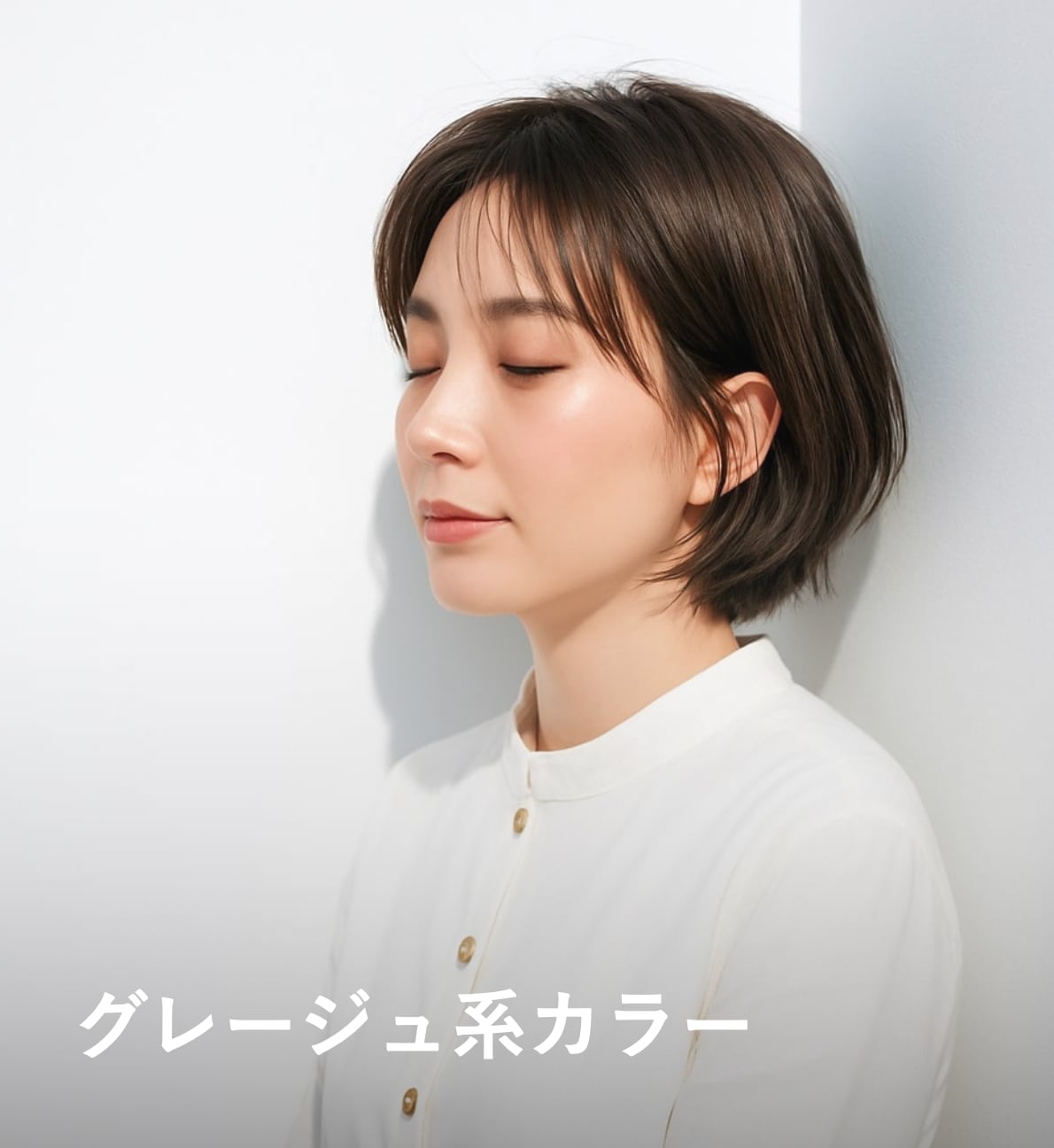 40代向け人気ヘアカラー1. グレージュ系カラー