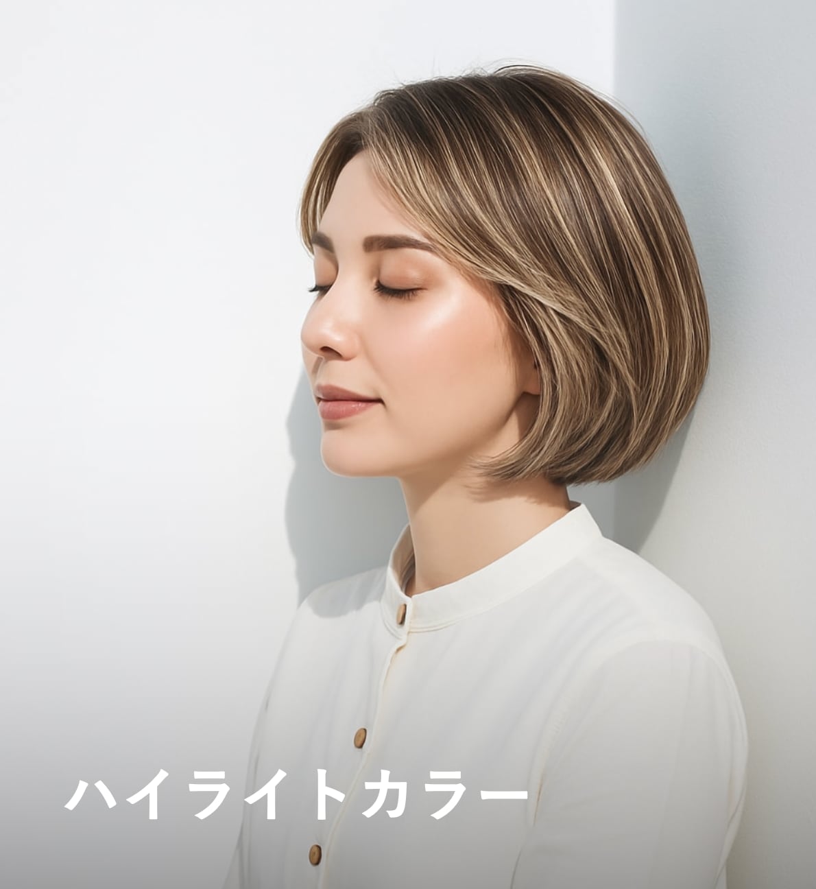 40代向け人気ヘアカラー8. ハイライト