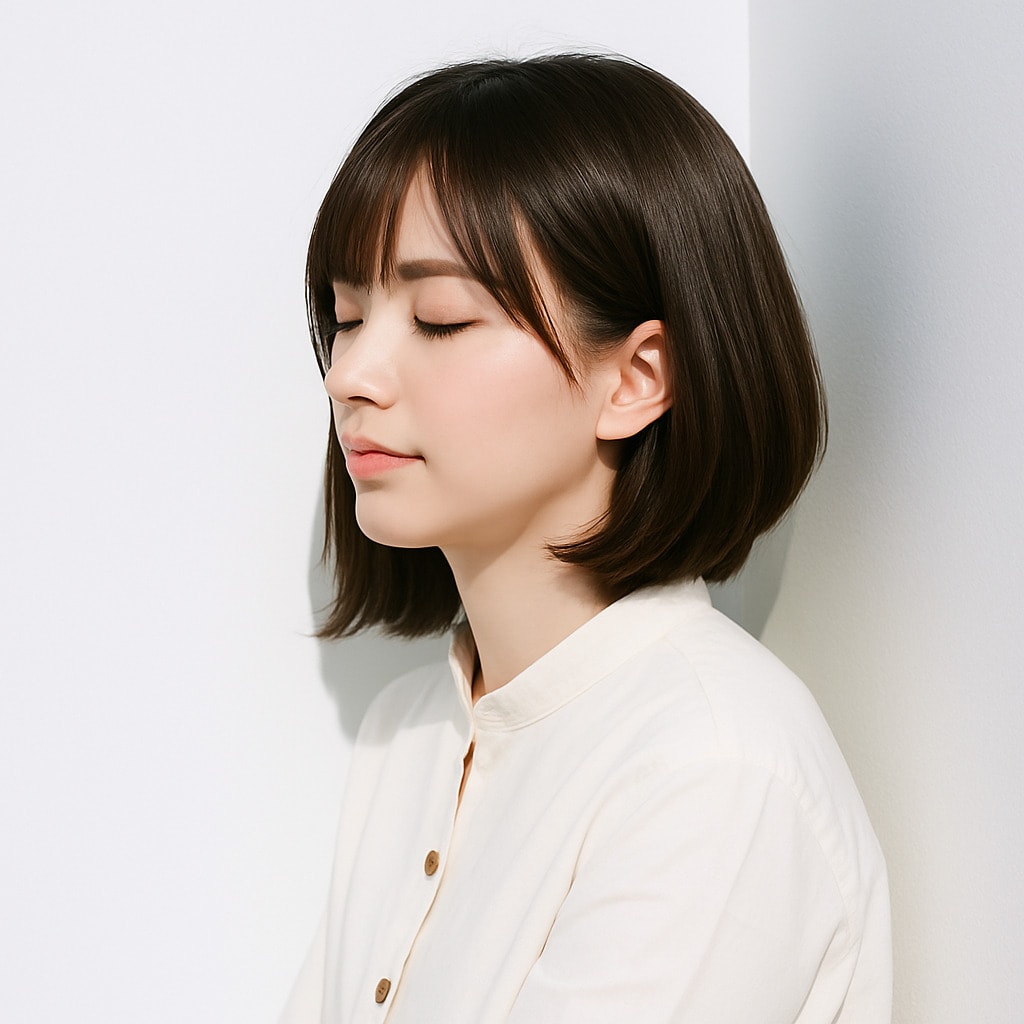 5. オリーブベージュ×ナチュラル：しっとりとしたまとまりで魅力を引き出す