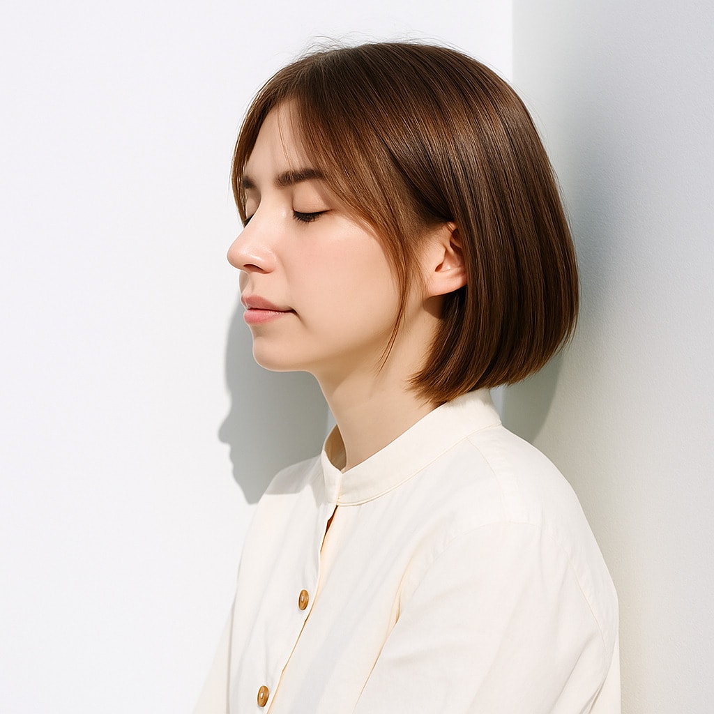 5. シアーベージュ×暗め：ナチュラルに映える上品な色合い