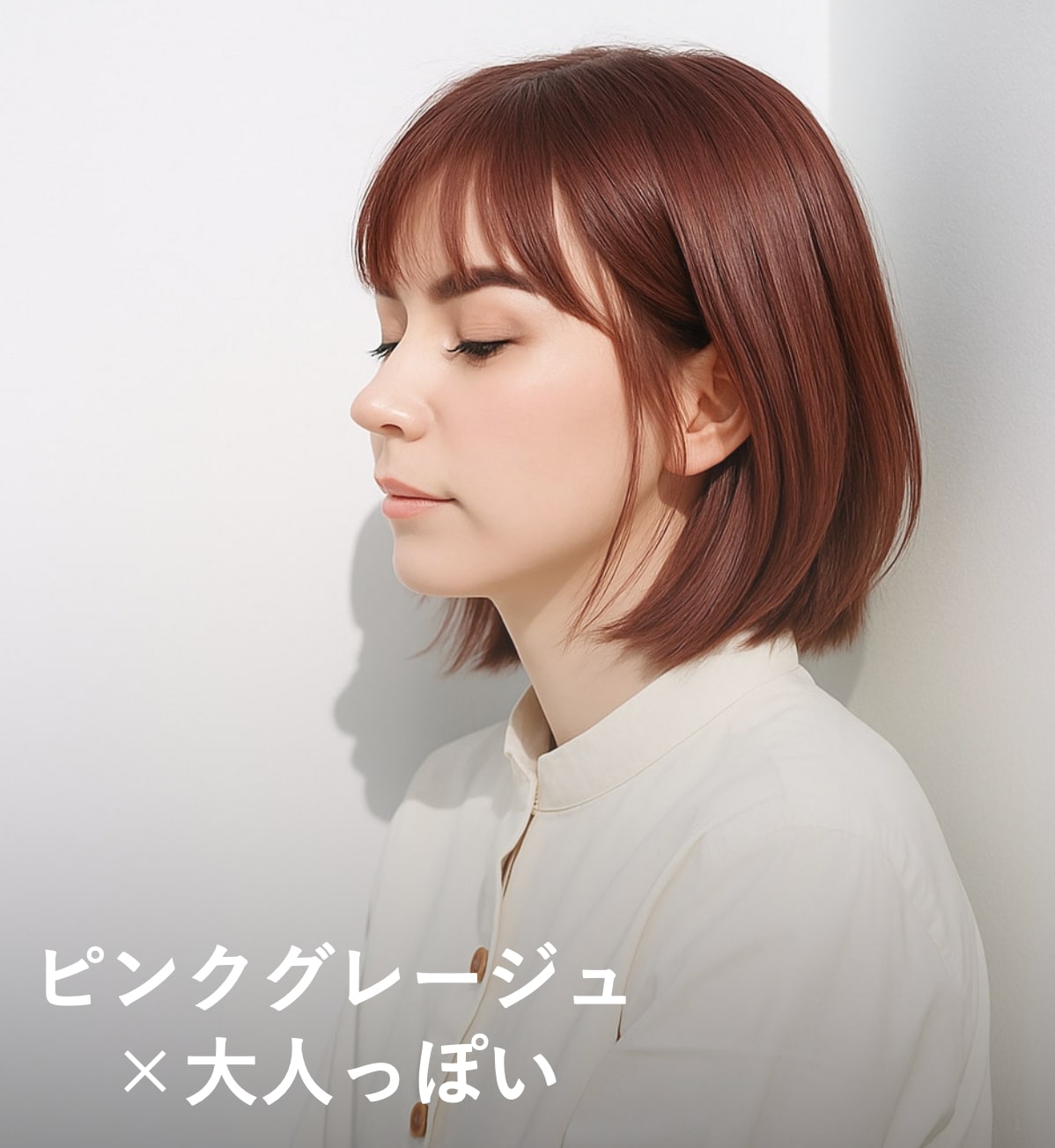 5. ピンクグレージュ×大人っぽい