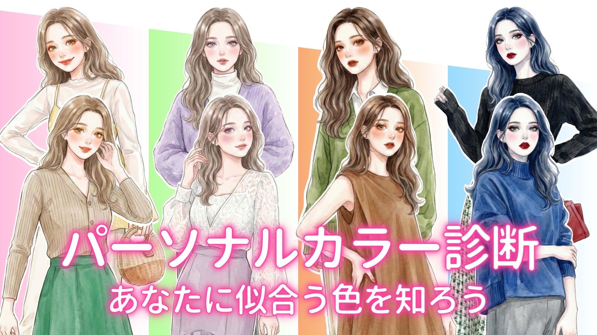 【パーソナルカラー診断】イエベorブルベで似合う色をセルフチェック