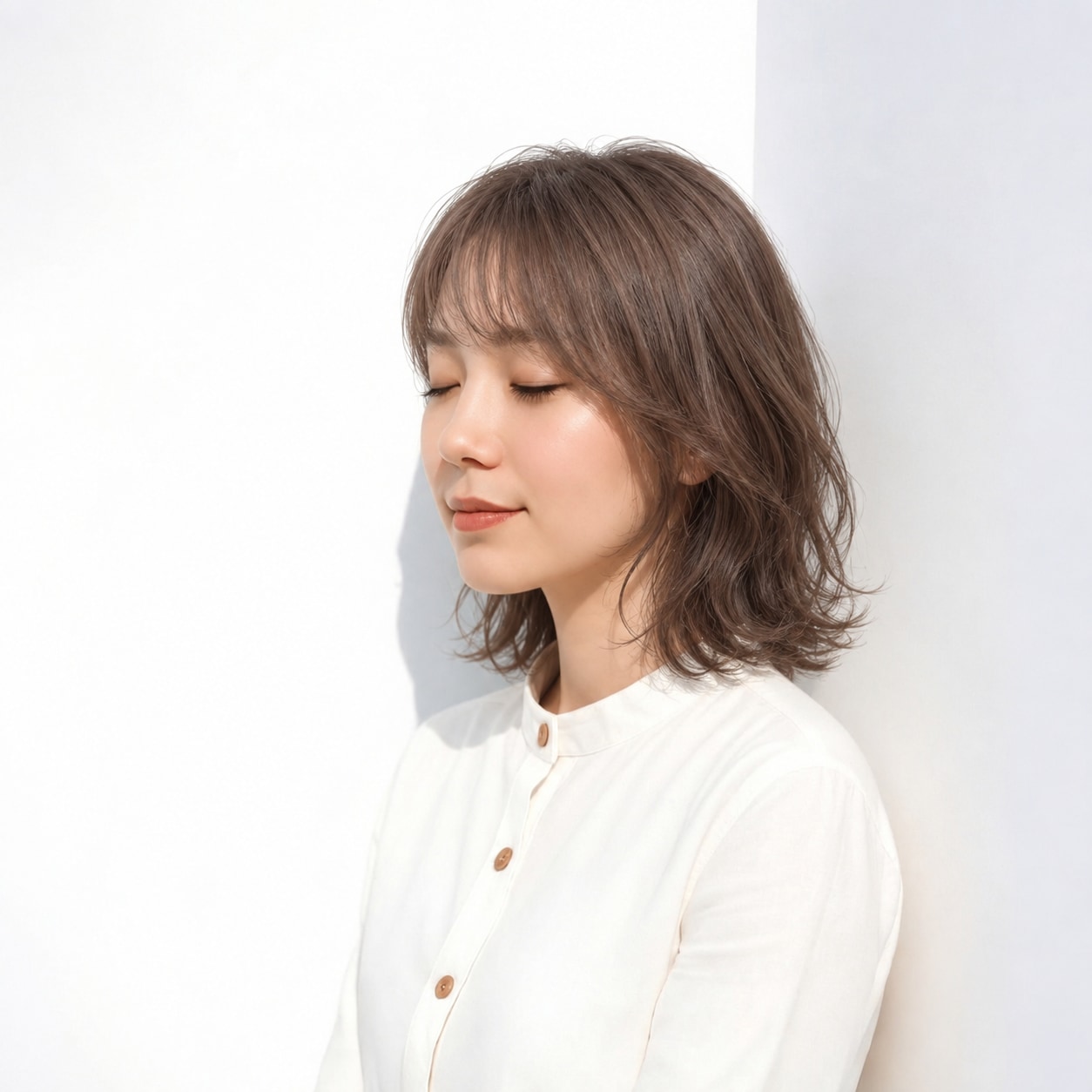 6. コスメパーマ × 顔まわりカール：顔まわりに厚みが加わり、ボブの輪郭がやわらかく見えます