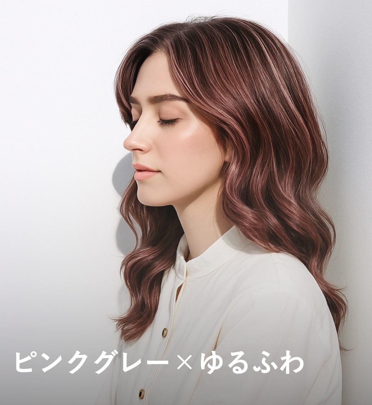 6. ピンクグレー×ゆるふわ