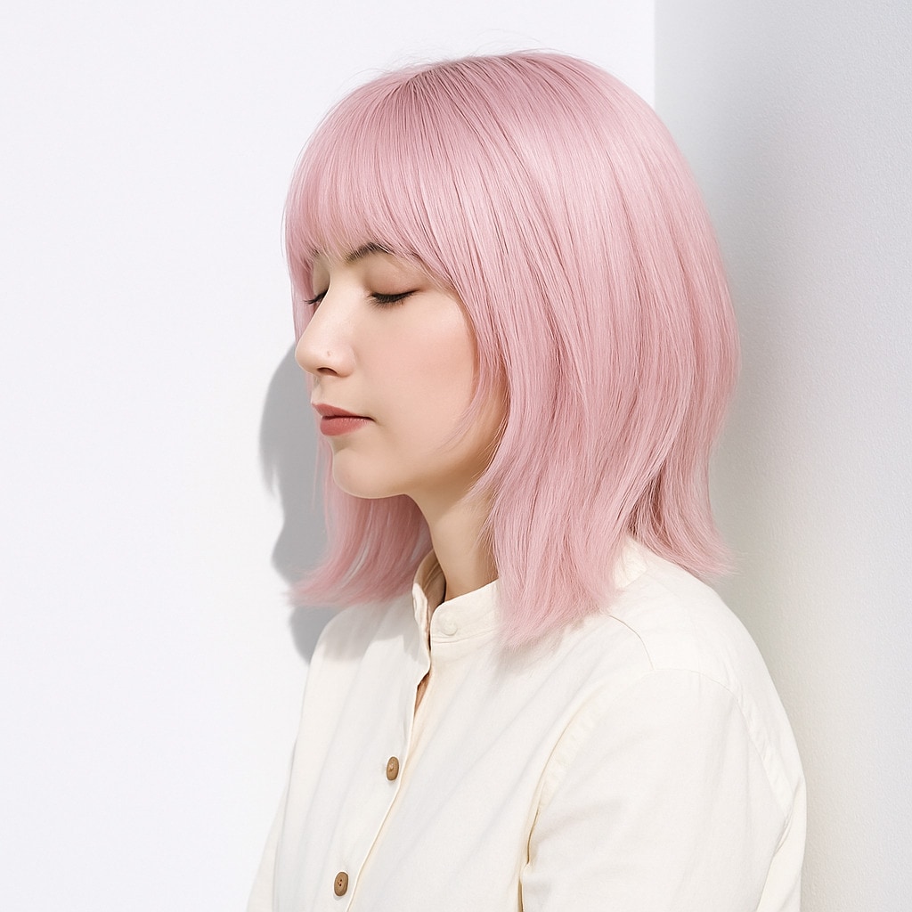 6. ホワイトピンク×ハイトーン：やわらかな透け感で魅了する