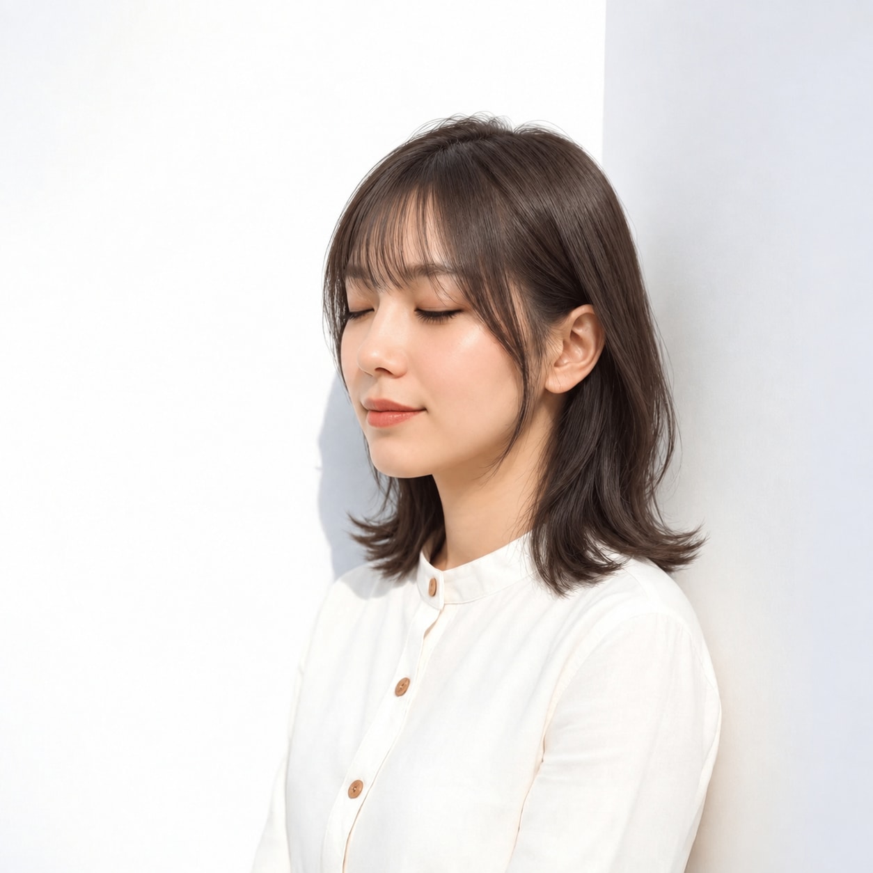 7. アイドル前髪 × 後れ毛：結んだときも顔まわりが途切れず、輪郭がやわらぎます