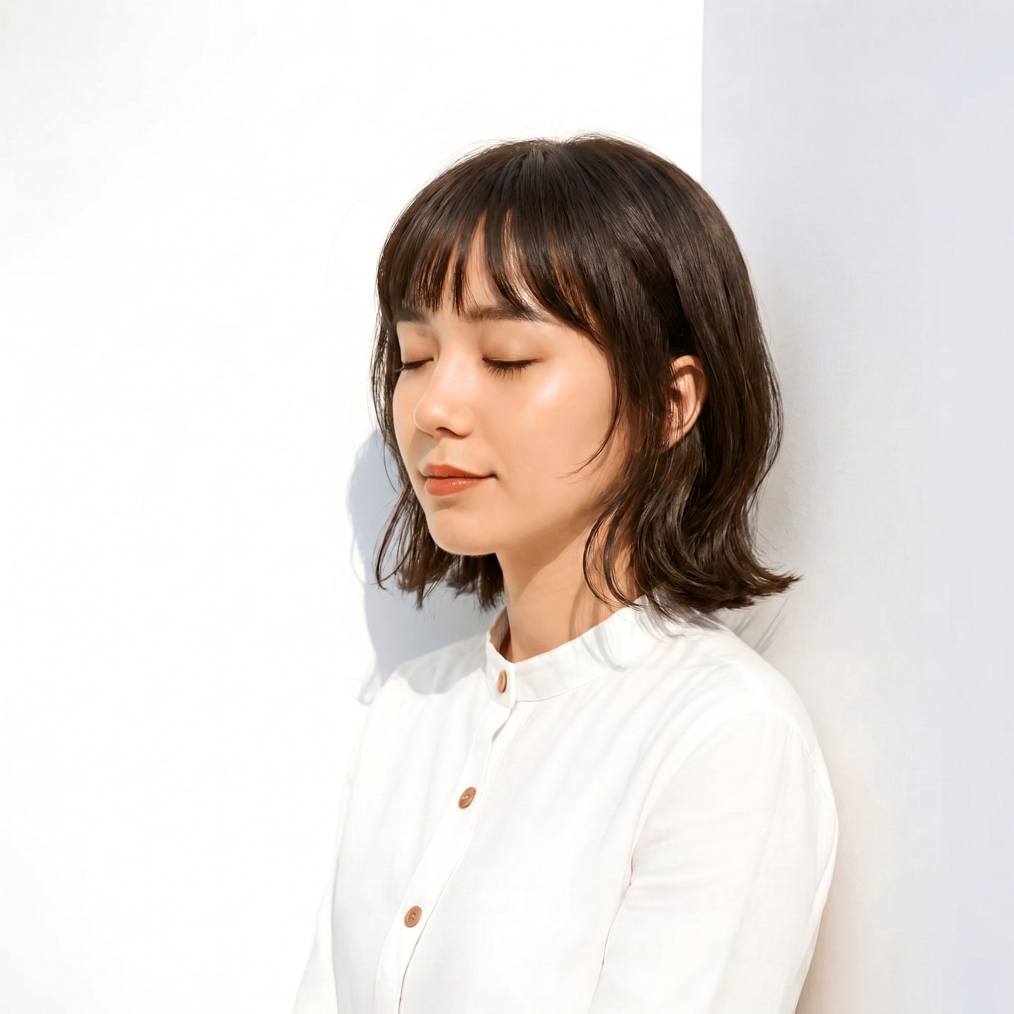 7. グレーブラウン×上品: 軽やかさと落ち着きを両立するヘアカラー