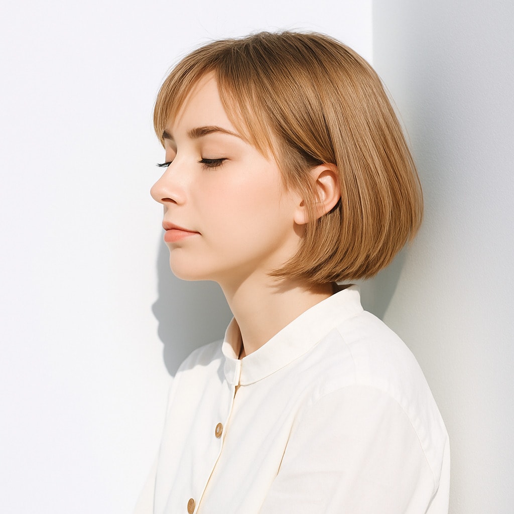 7. シアーベージュ×軽やか：ほんのり明るく上品な印象を