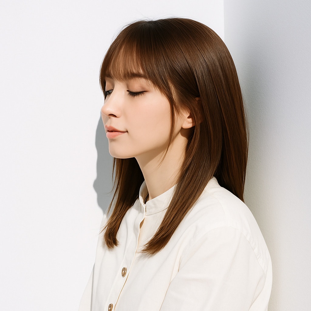 7. シフォンベージュ×アッシュ：くすみ感がおしゃれなヘアカラー
