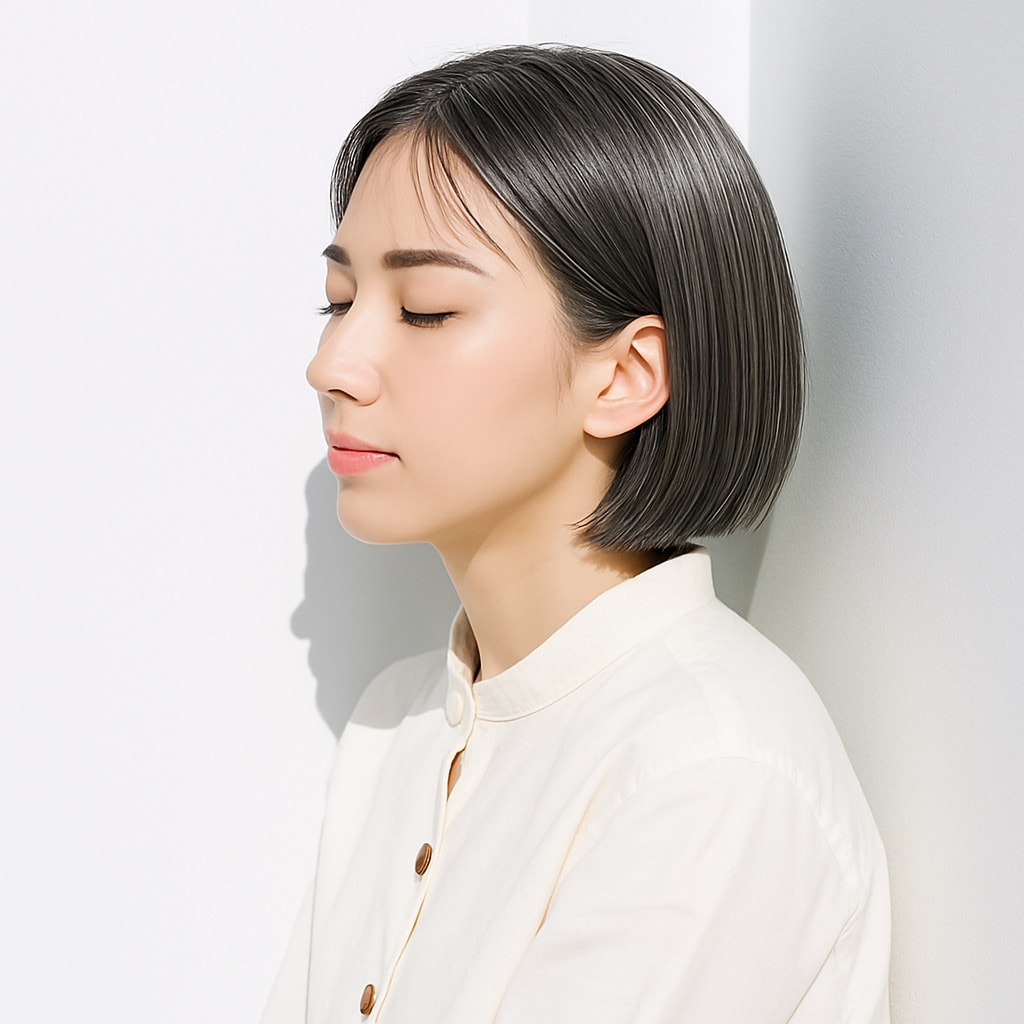 7. シルバーベージュ×ツヤ感：メタリックな輝きで上品に魅せる