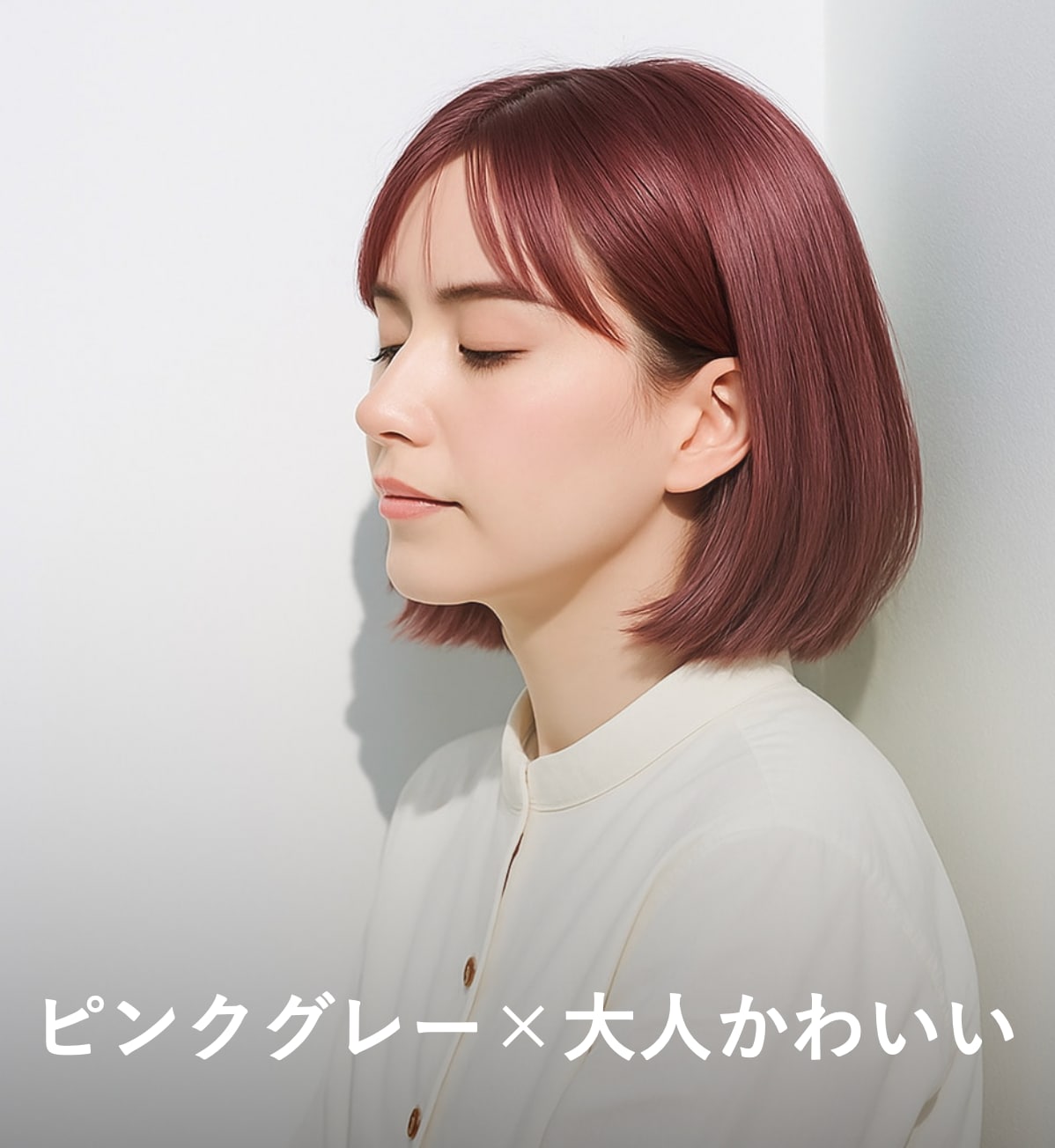 7. ピンクグレー×大人かわいい