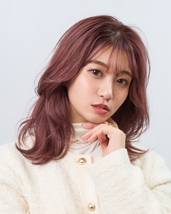 ピンクラベンダー髪色