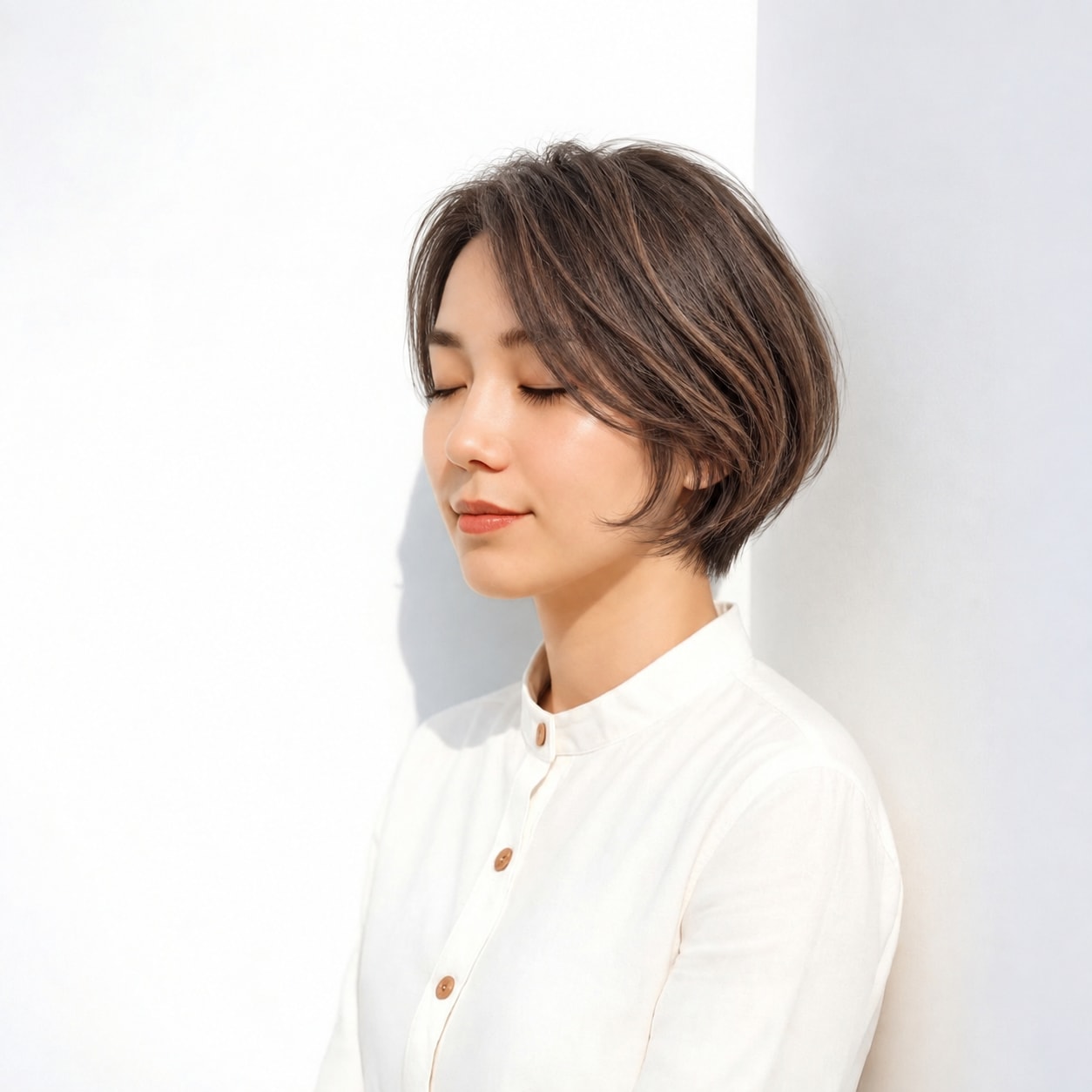 8. グラデーションボブ × 外ハネ：下端に動きが出て、短い長さにも抜けを作れます