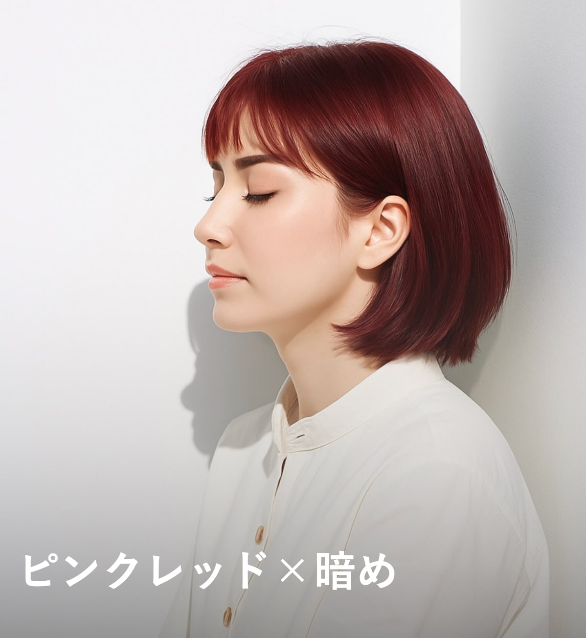 8. ピンクレッド×暗め