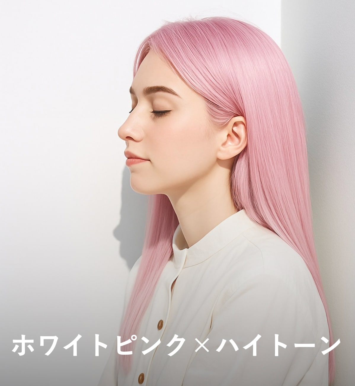 8. ホワイトピンク×ハイトーン