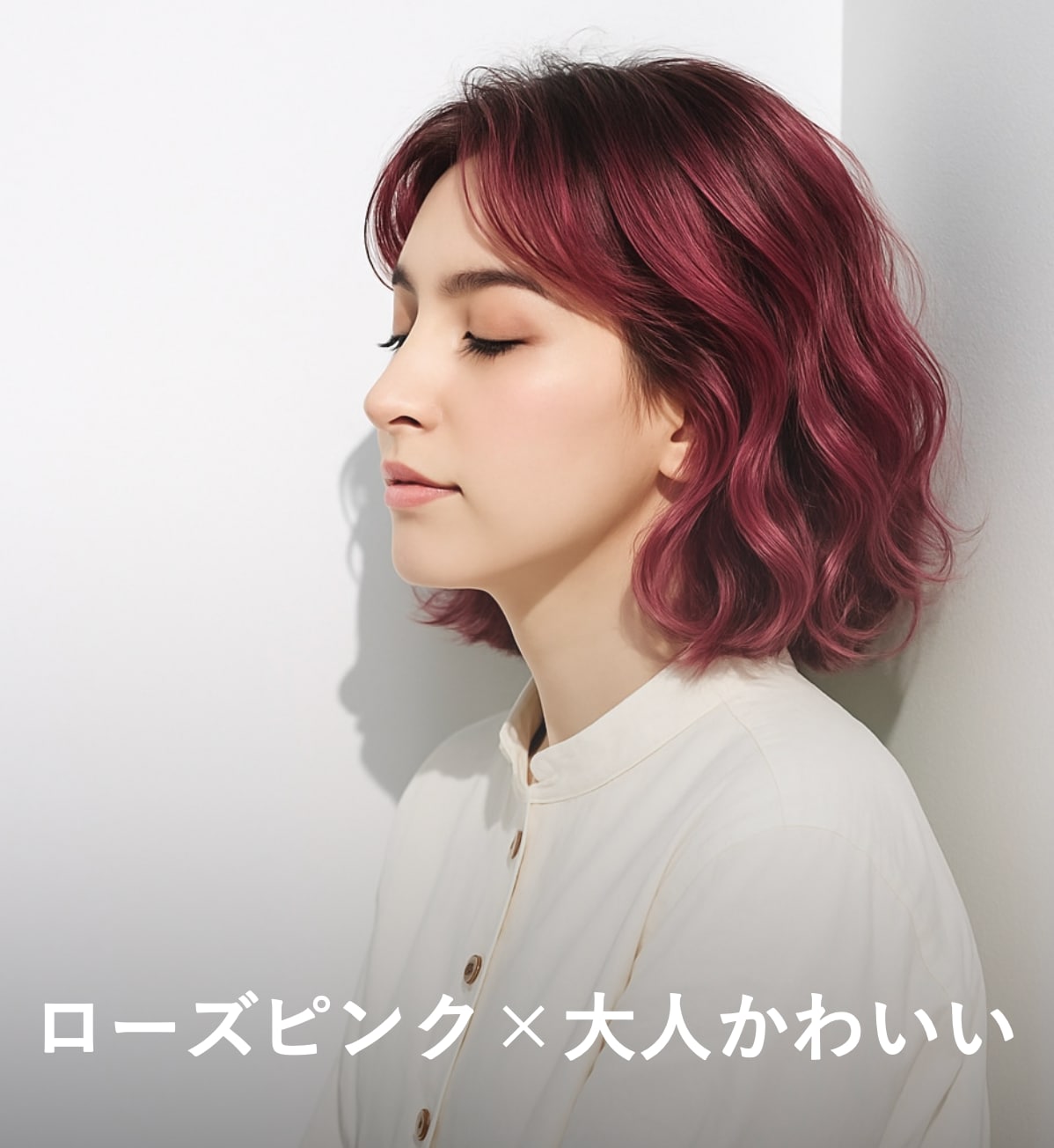 8. ローズピンク×大人かわいい