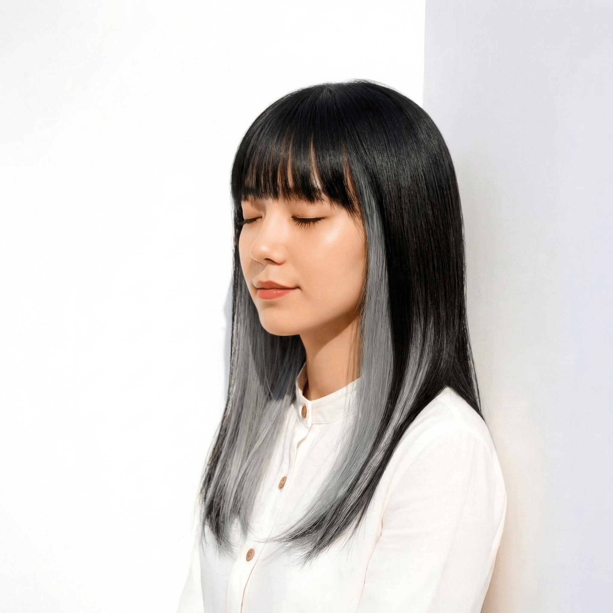 8._ホワイトシルバー_イヤリングカラー