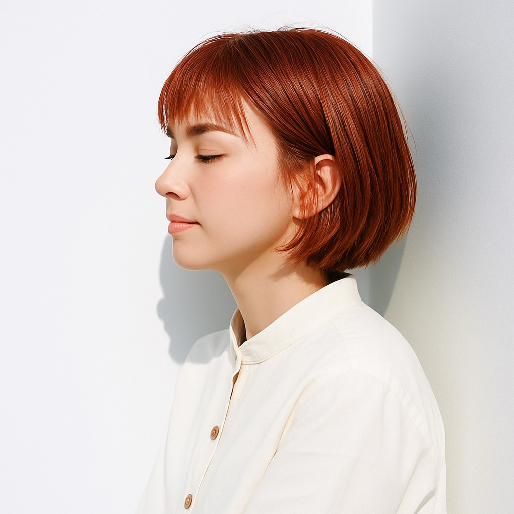 9. ピンクオレンジ×透明感：肌に血色感を添えるやさしい輝き