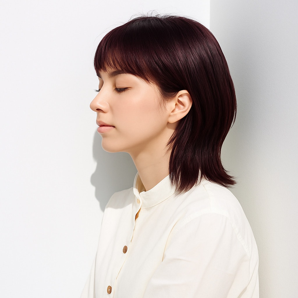 9. ピンクレッド×ダークトーン：深みのある色合いで大人の魅力を引き出す