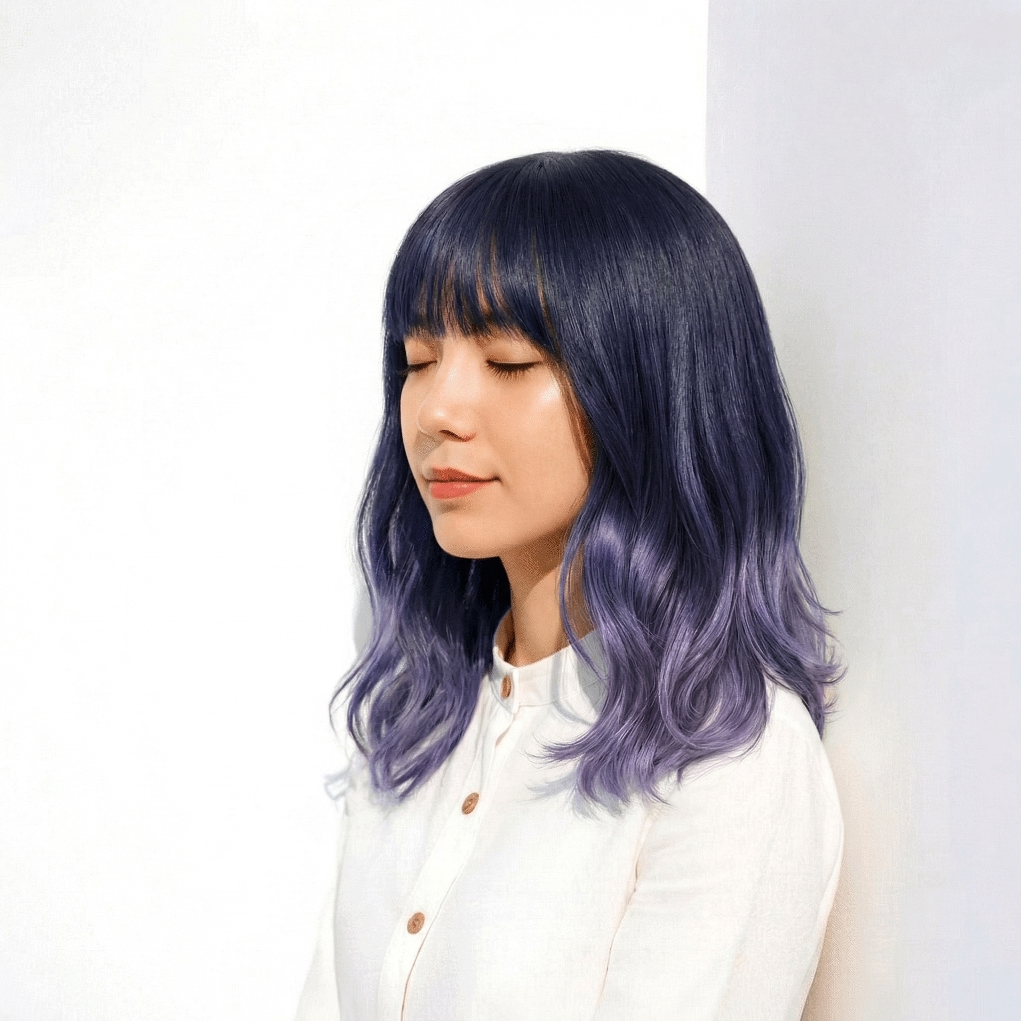 9._ホワイトラベンダー_バレイヤージュ