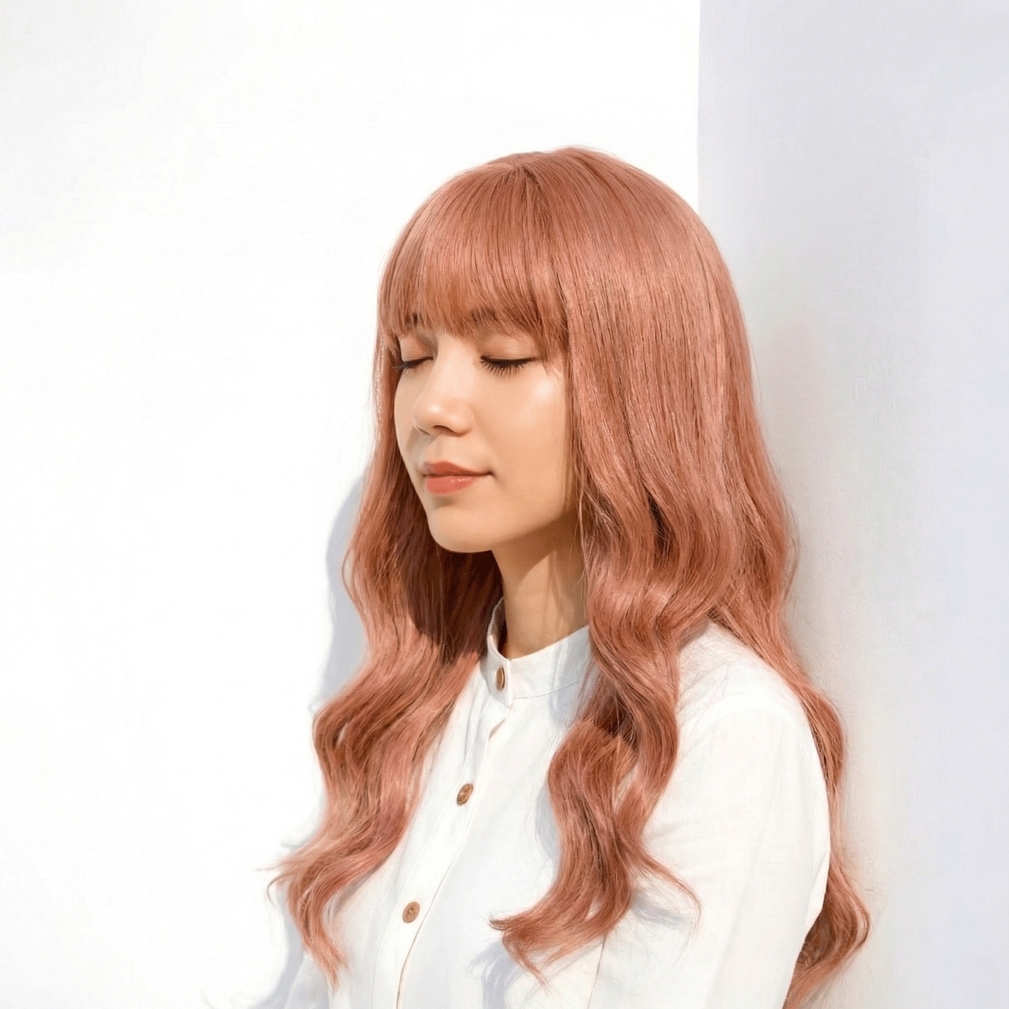 9._ウェーブロング_艶感スモーキーピンク