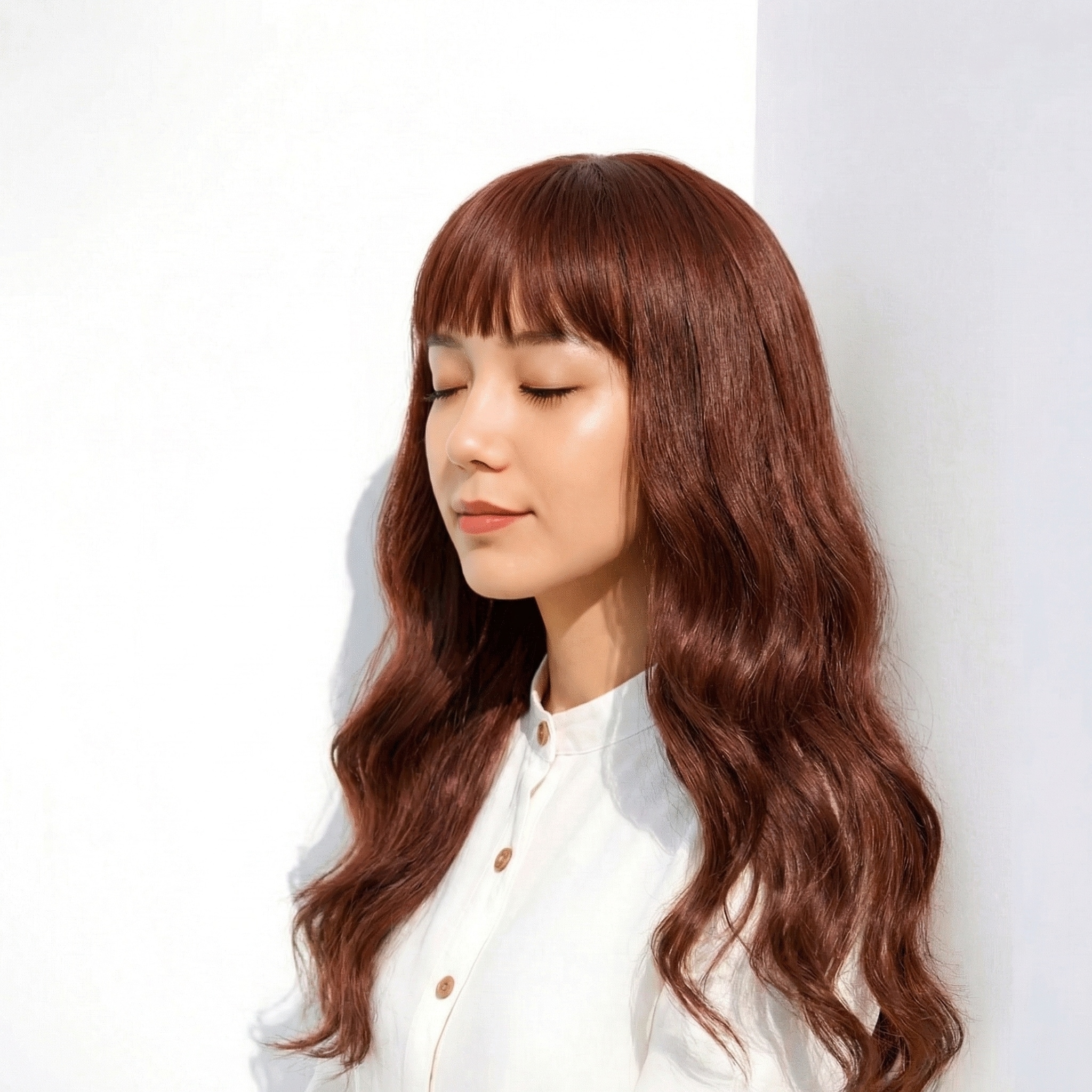  9._ロングレイヤー_カール_ピンクベージュ