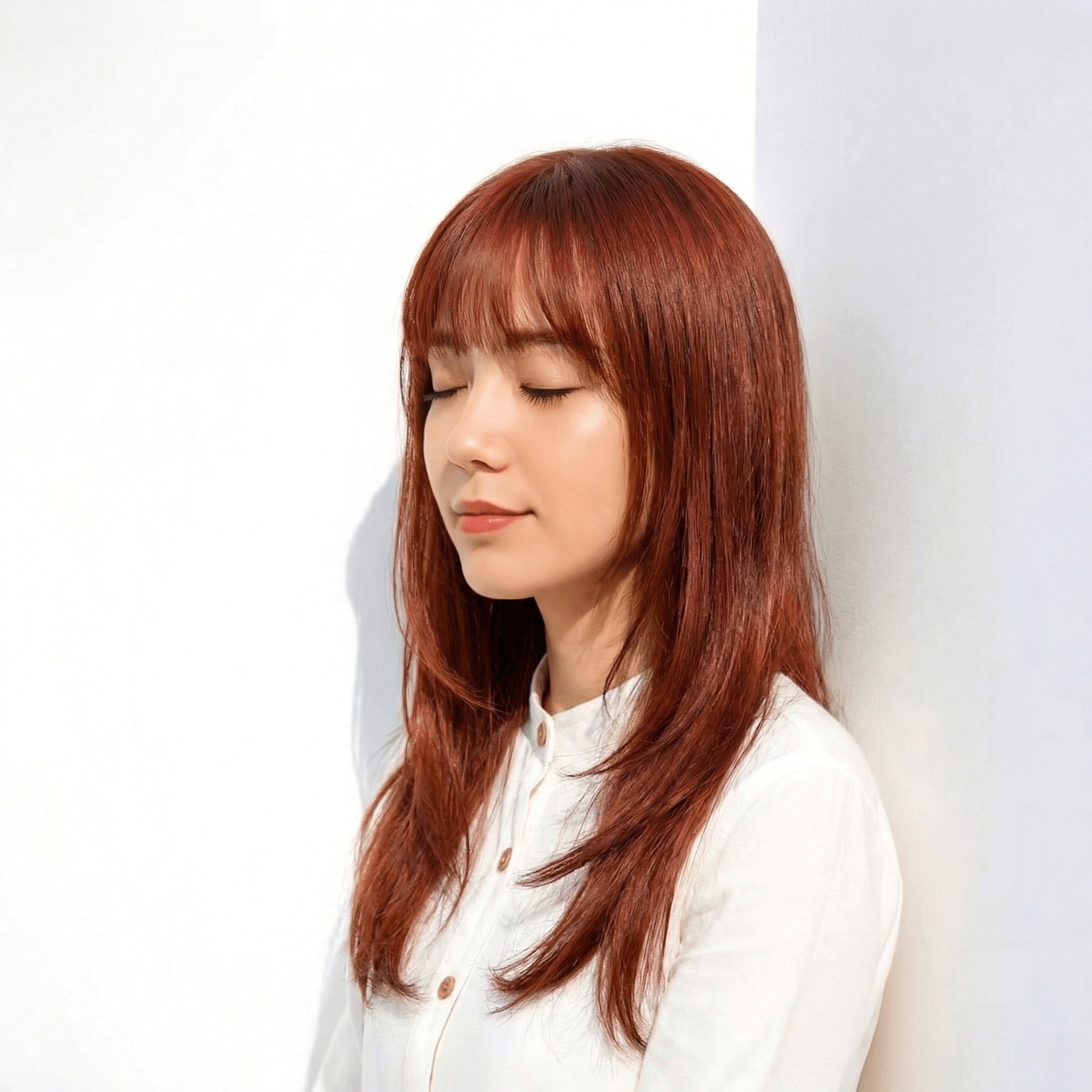 9._ロングレイヤー_ワンカール_ピンクブラウン