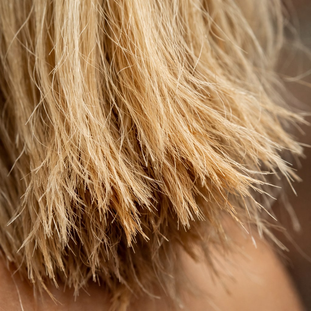 縮毛矯正とブリーチの失敗例