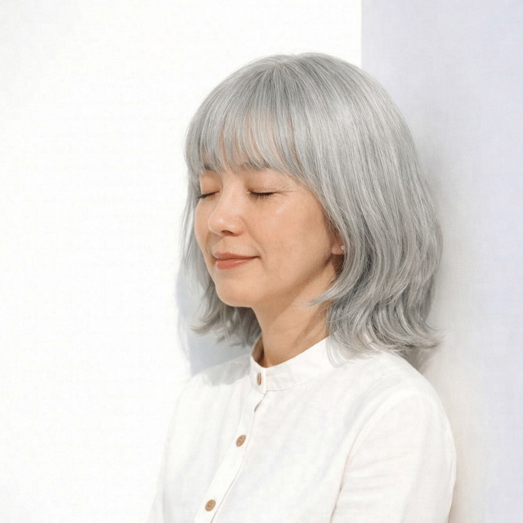 ボブのグレイヘア
