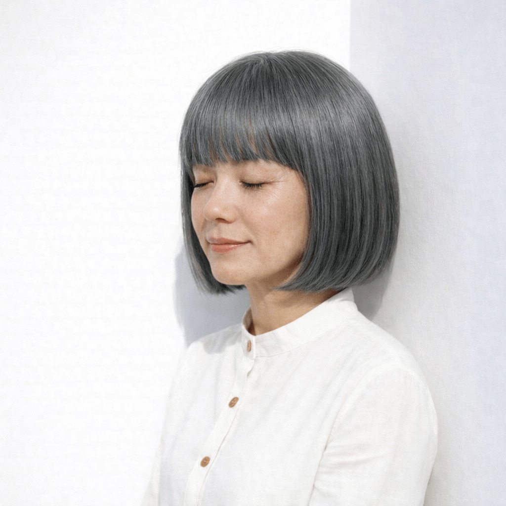 ヘアカラー6._白髪をデザインに変えるシルバーグレーカラー