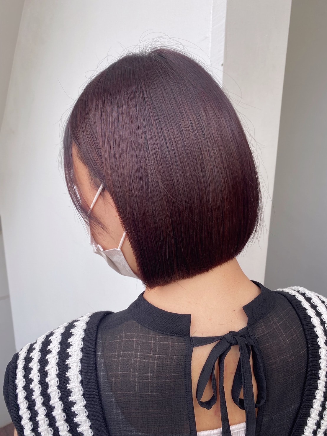 ラベンダーアッシュのショートスタイル
