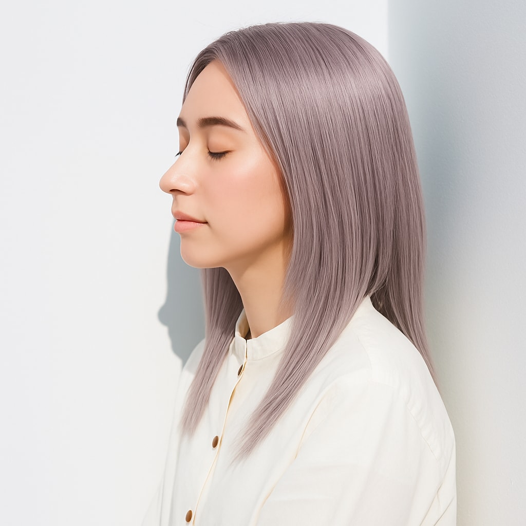 ピンクゴールド系ヘアカラー_ゴールドピンク