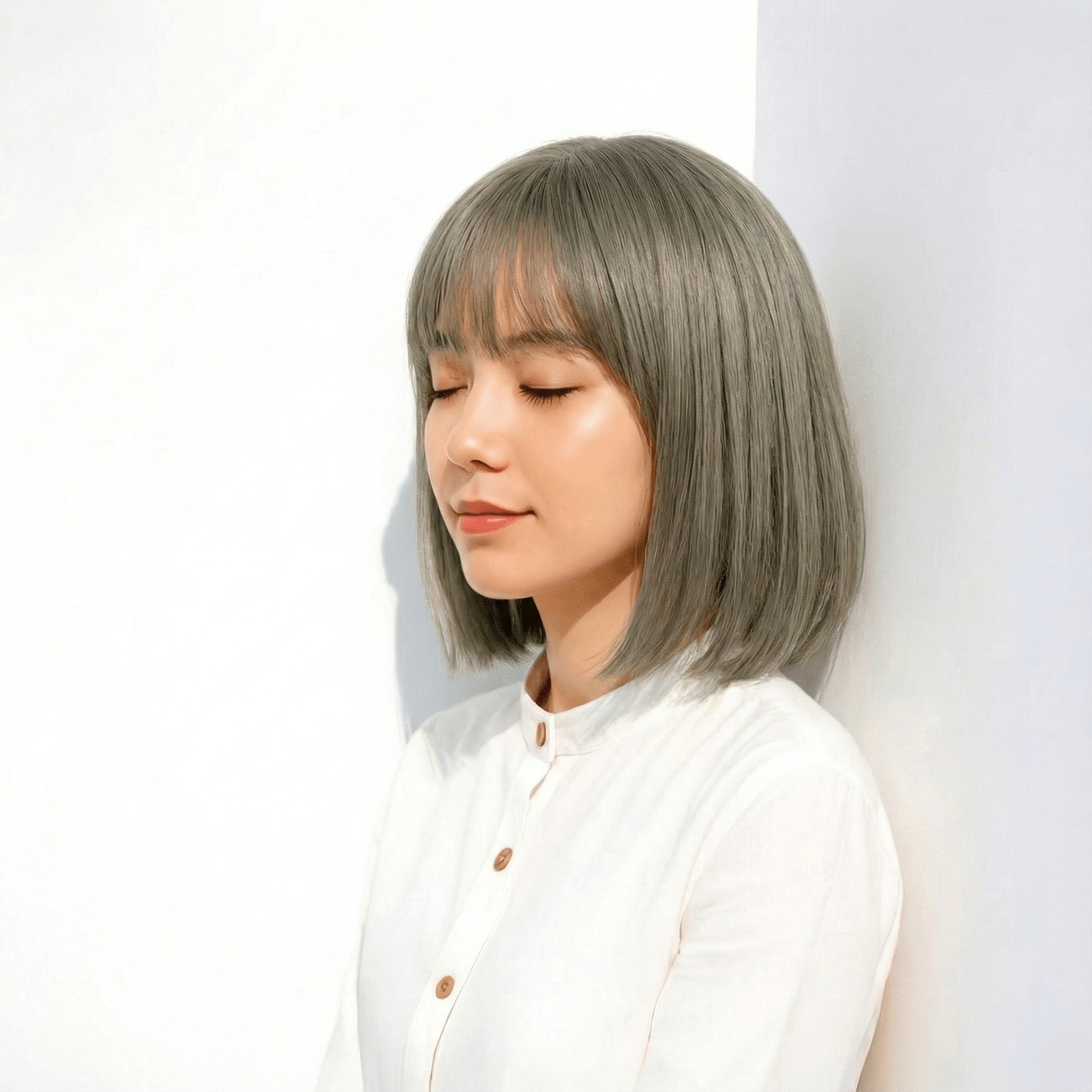 ブリーチあり_オリーブ系カラー