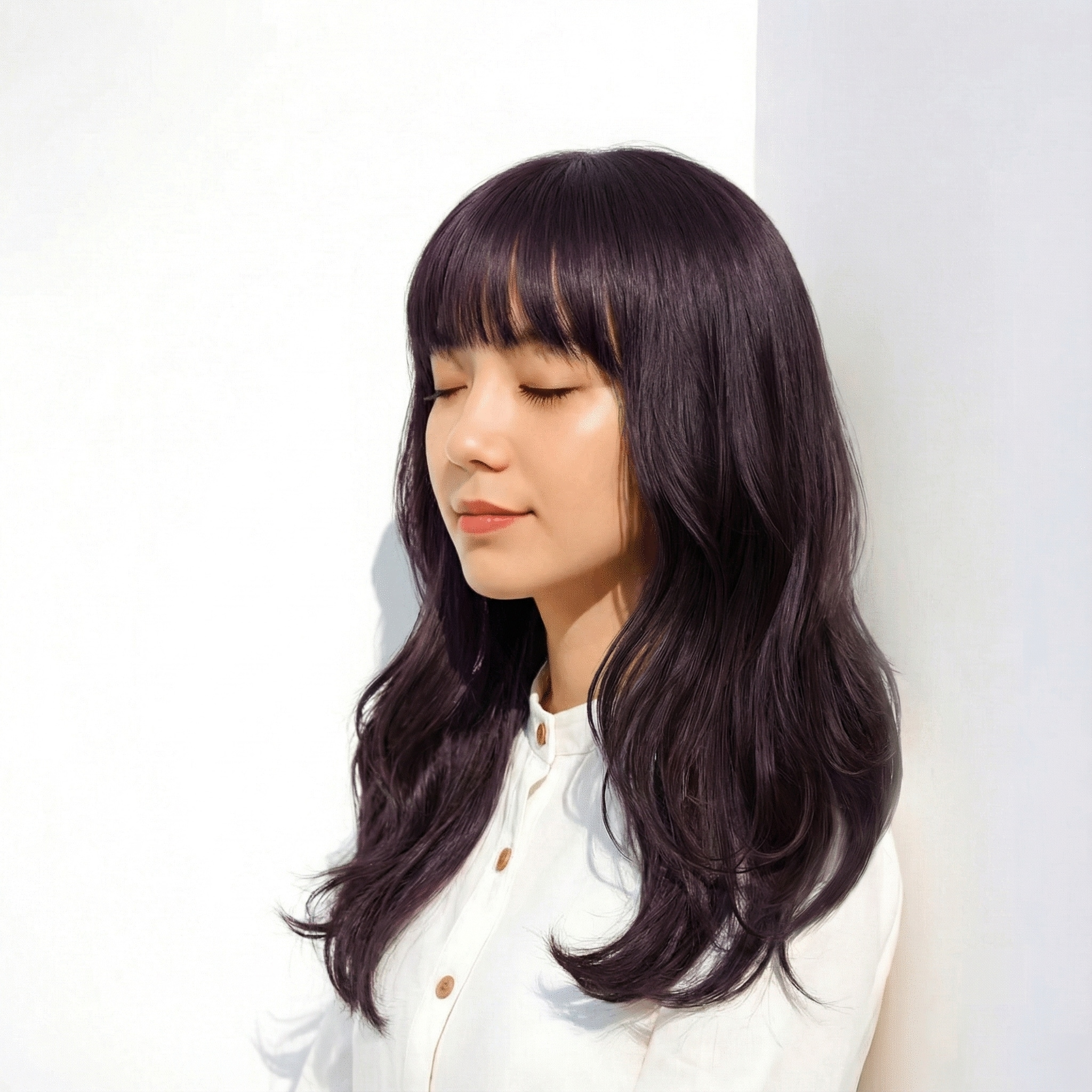 ブリーチなし_ラベンダー系カラー