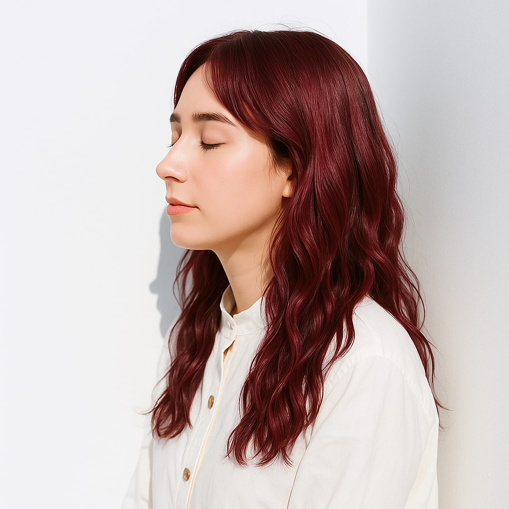 モーヴピンク系ヘアカラー_ピンクバイオレット