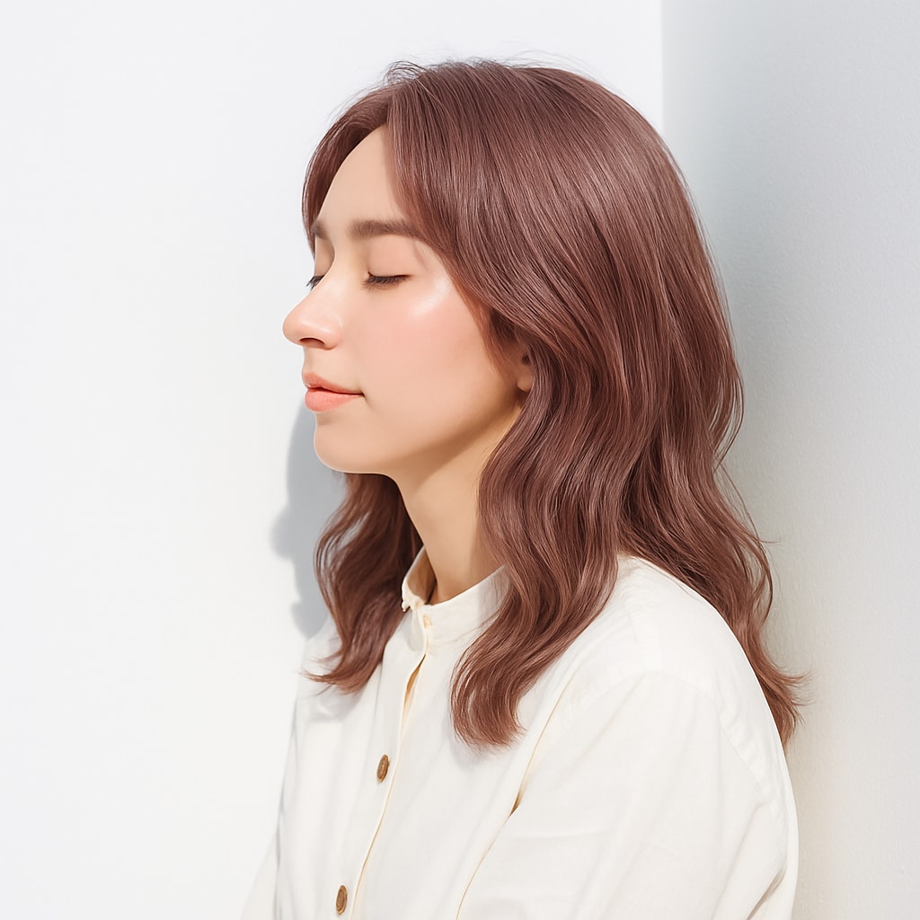 定番ピンク系ヘアカラー_ピンクベージュ