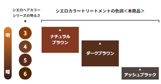 シエロ カラートリートメントの色調
