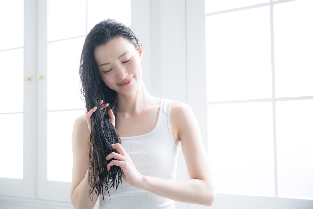 トリートメントで油分と水分を補給