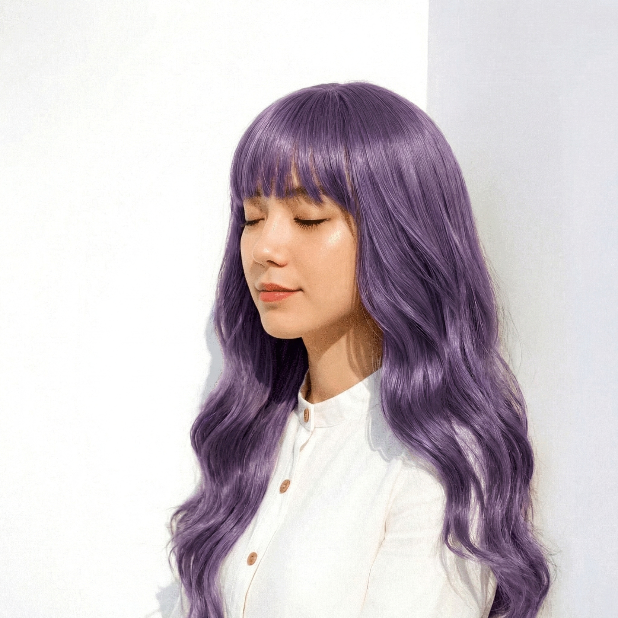紫・パープル系のヘアカラー特集。ラベンダーやバイオレットなど人気の