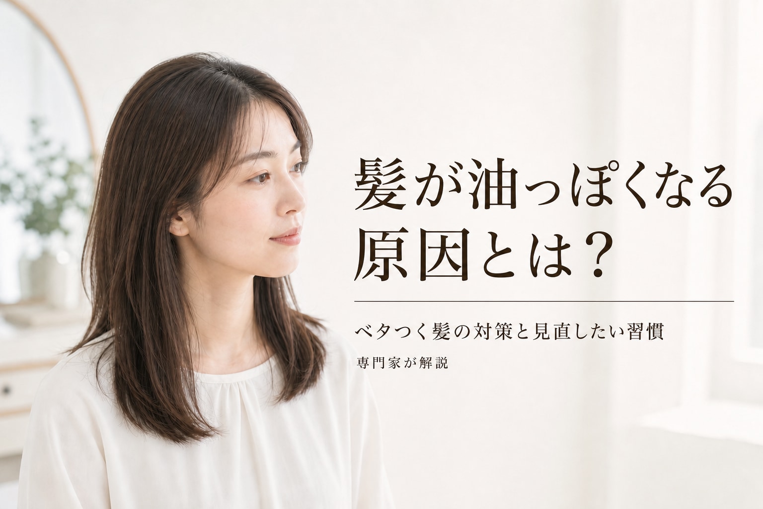 髪が脂っぽくなる原因とは?ベタつく髪の対策と見直したい習慣を専門家が解説!
