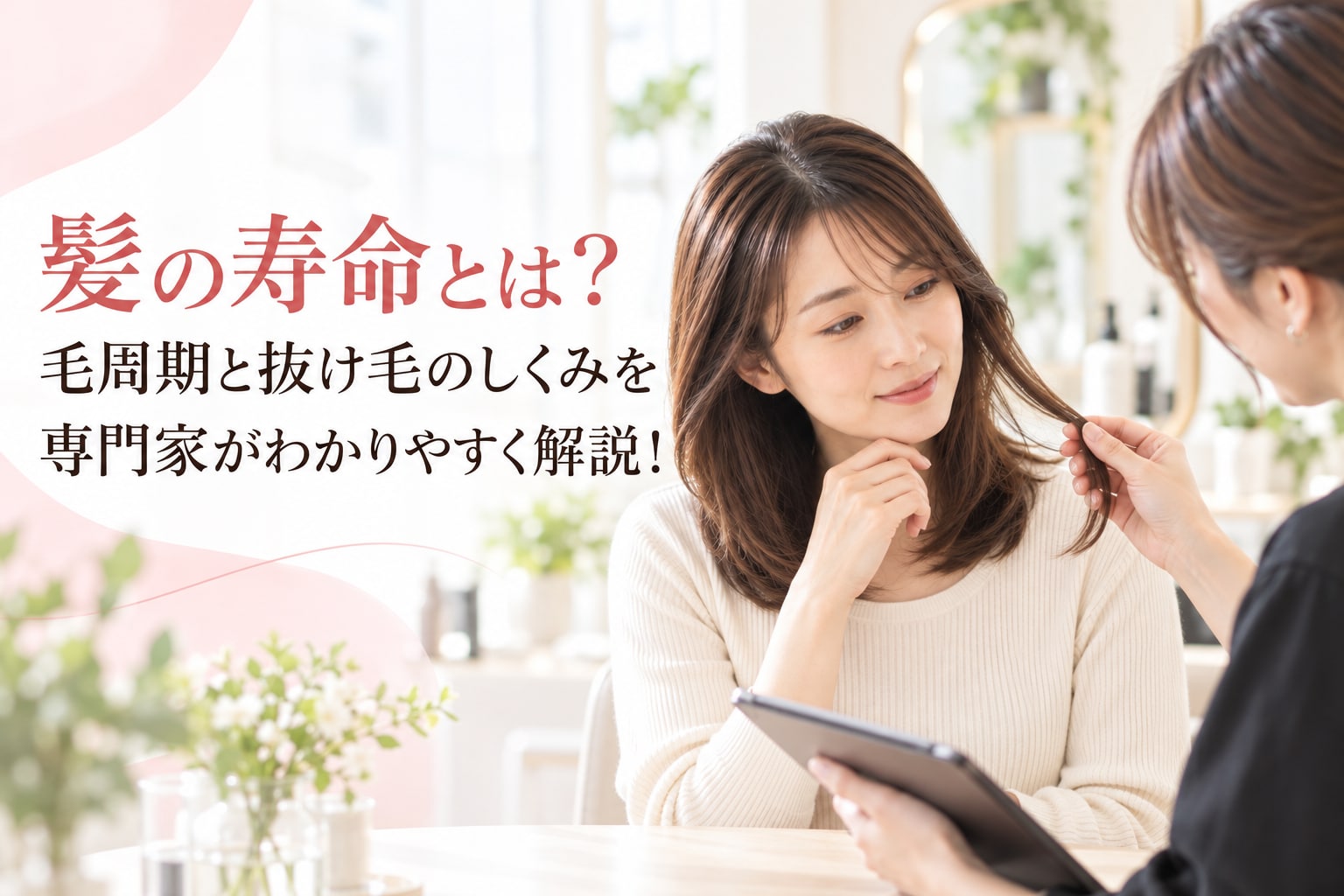 髪の寿命とは?毛周期と抜け毛のしくみを専門家がわかりやすく解説!