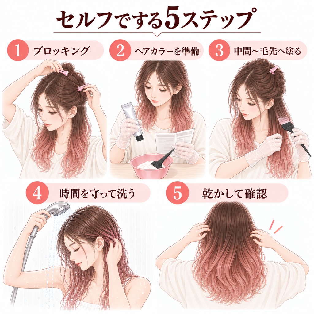 ルーツカラーをセルフでするやり方