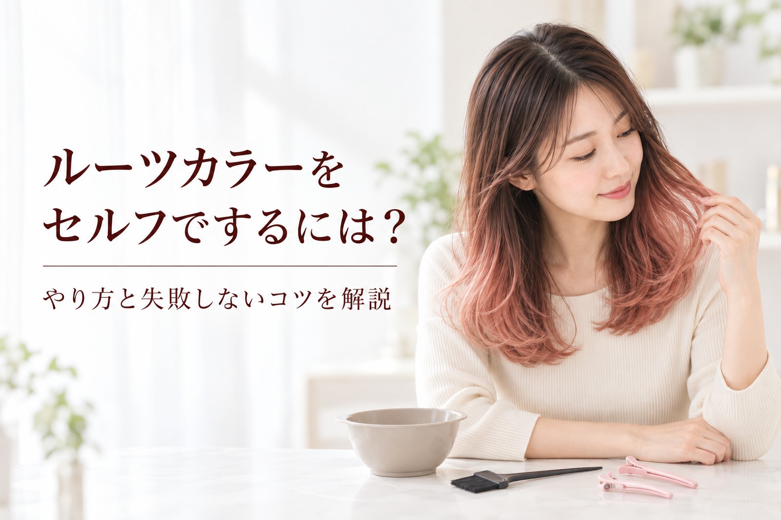 ルーツカラーをセルフでするには?やり方と失敗しないコツを解説
