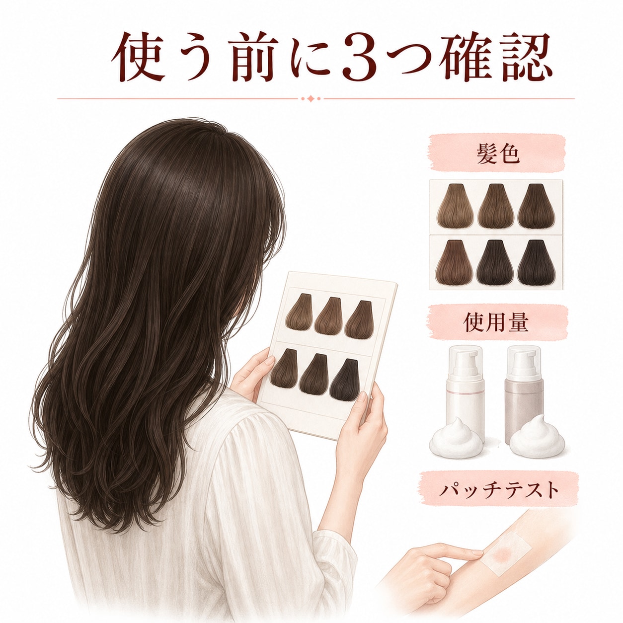 セルフ泡カラーをする前に確認したいこと
