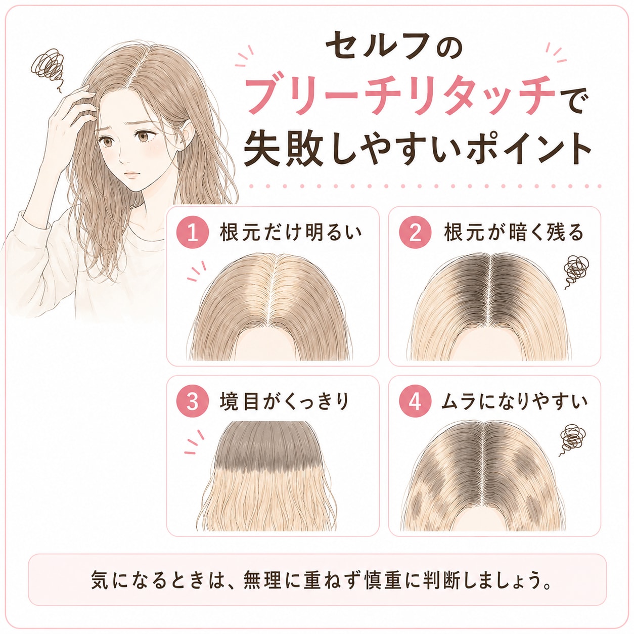 セルフのブリーチリタッチで失敗しやすいポイント