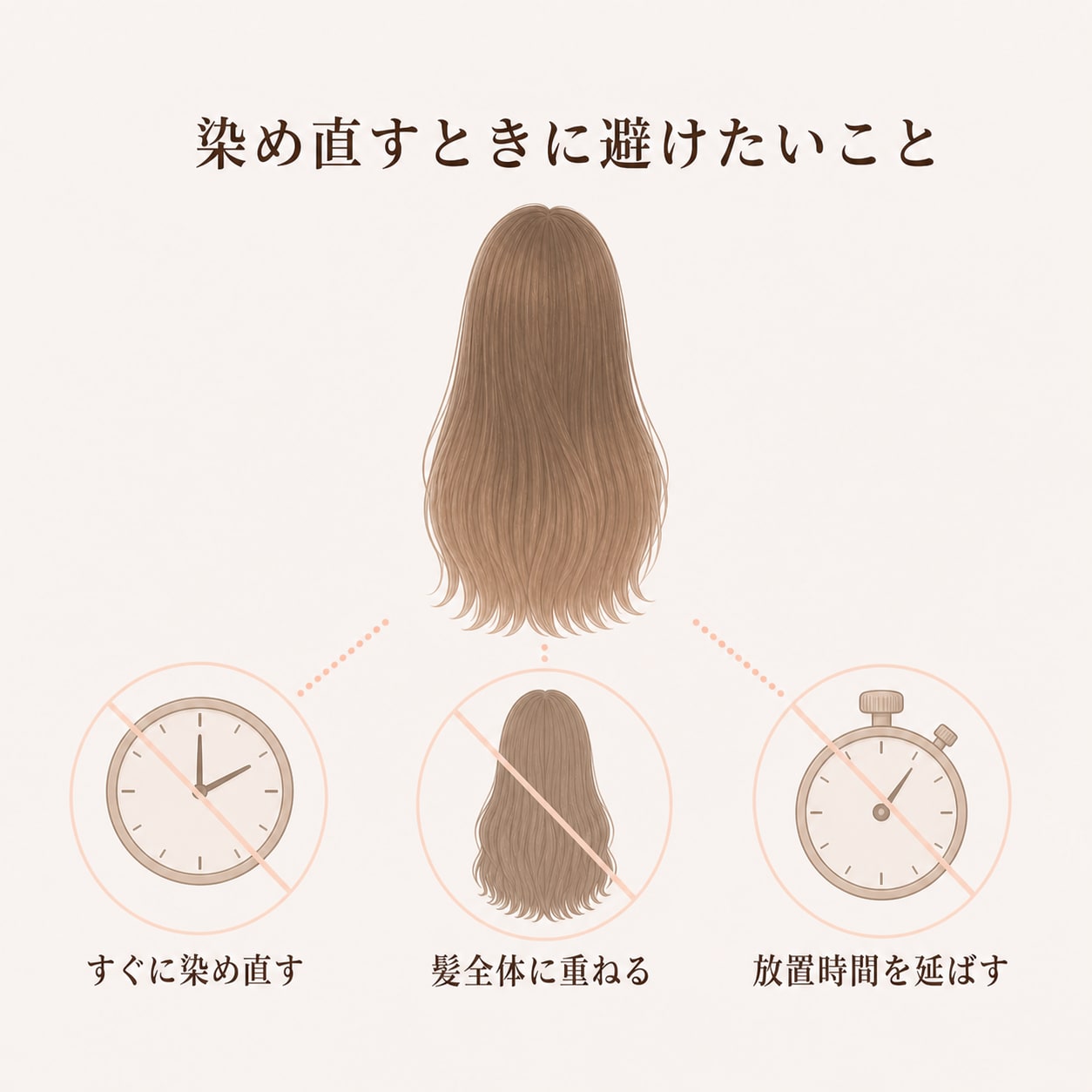 色ムラを染め直すときに避けたいこと