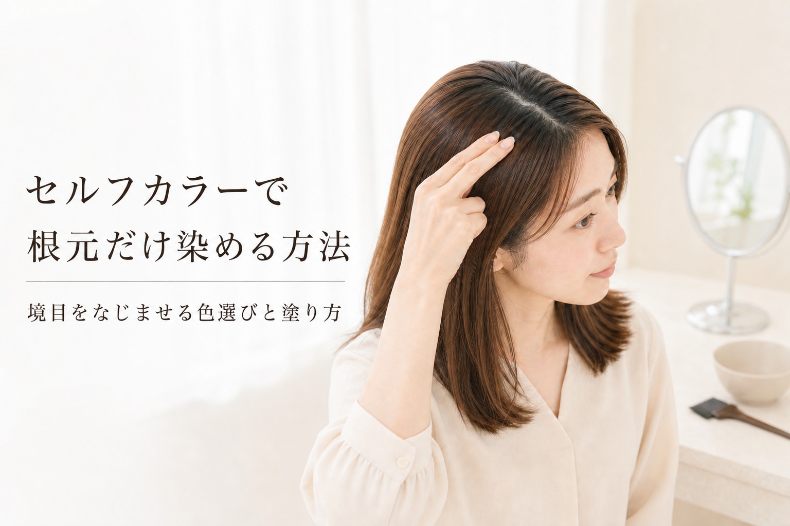 セルフカラーで根元だけ染められる?染め方のコツを解説
