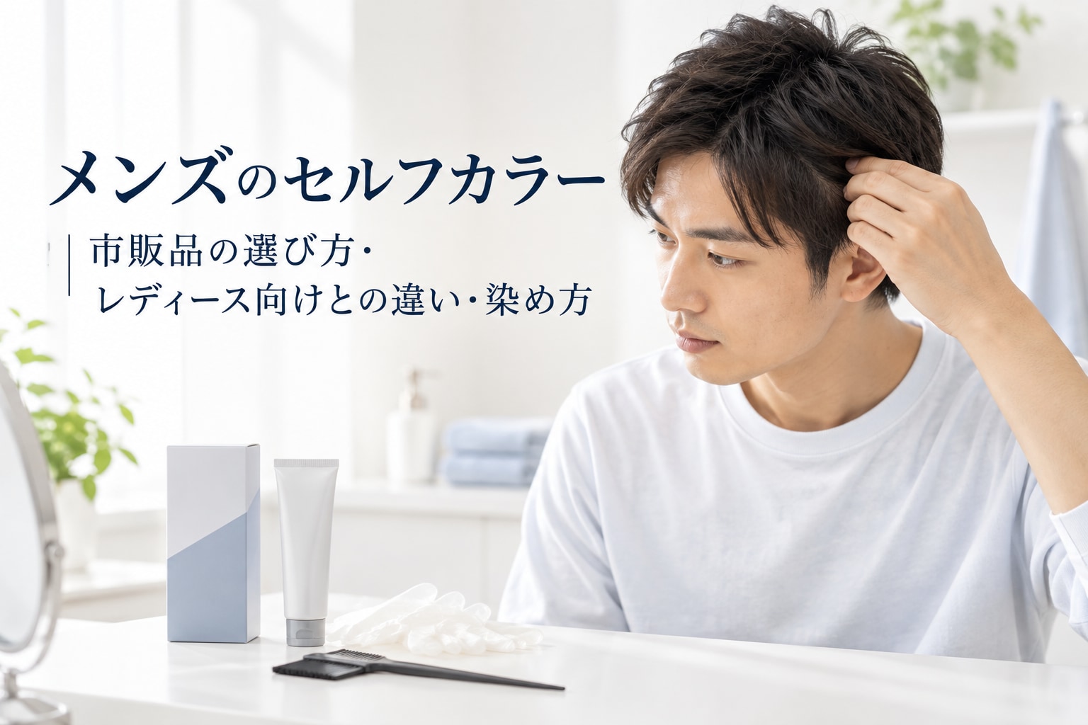 メンズのセルフカラー完全ガイド!選び方からやり方まで解説